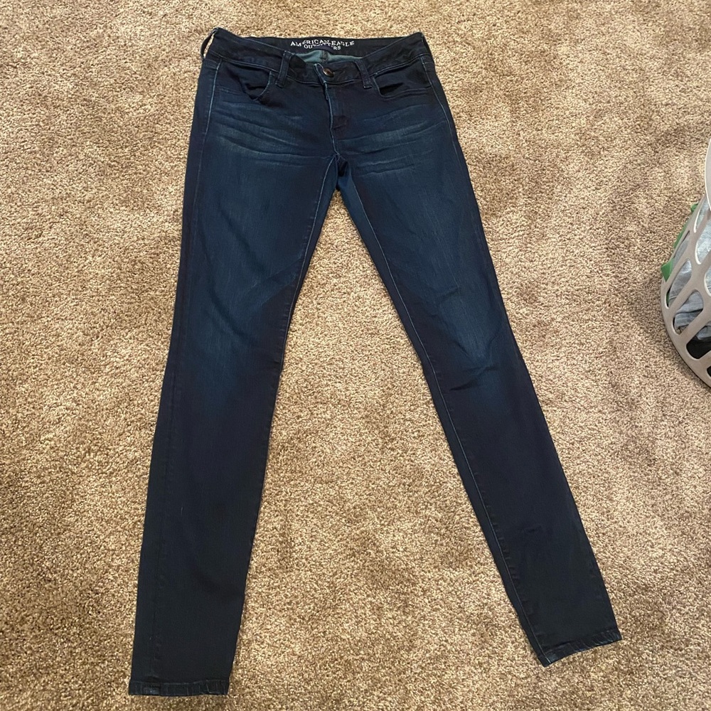 american eagle super low rise jegging. size 8 long!